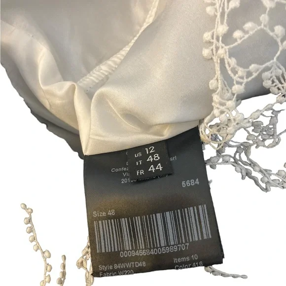 Calvin Klein 205W39NYC Black Vest w Lace Detail- Stunning- NWT! $990 original - Picture 8 of 11